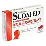 Sudafed Non-Drowsy Maximum Strength Nasal Decongestant Tablets - 48 ea