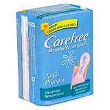Carefree To Go Body Shaped Breathable Pantiliners, Unscented 22 pantiliners