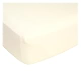 Fitted Flannel Crib Sheet - Ecru