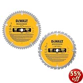 DEWALT DW3106P5 2 Blade 10-Inch 60-Tooth Crosscutting Saw Blade and 10-Inch 32-Tooth General Purpose Saw Blade Combo Pack