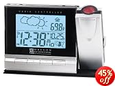 Oregon Scientific BAR338PA ExactSet Projection Clock with Cable-Free Weather Forecaster