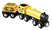 BRIO 33646 Wooden Railway System: Yellow Engine with Tender
