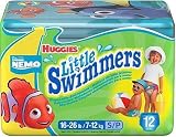 Huggies Little Swimmers Disposable Swimpants, S (16-26 lb), Nemo , 12 count