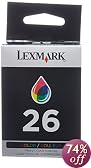 Lexmark #26 Color Ink Cartridge (10N0026)
