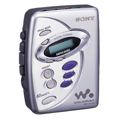 Festplatten: Sony WM-FX277 tragbarer Kassettenspieler mit Radio silber