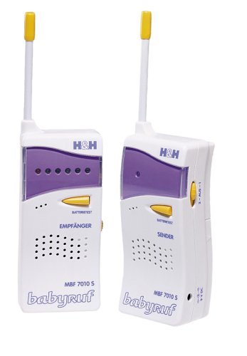 Heimkinosysteme: H&H MBF 7010 S mobiler 2-Kanal-Babyruf ohne Wechselsprecheinrichtung