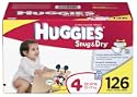 Huggies Baby-Shaped Fit Diapers, Size 4 (22-37 Lbs), Disney, Pack of 126 Diapers