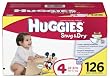 Huggies Baby-Shaped Diapers with Gigglastic Waistband, Size 4 (22-37 Lbs), Disney, Pack of 126 Diapers