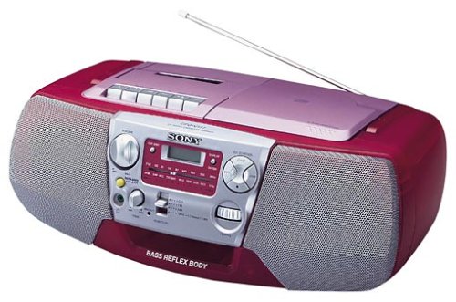 Festplatten: Sony CFD-V177L tragbarer CD-Radiorekorder rot