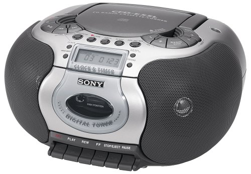 Festplatten: Sony CFD-E55L tragbarer CD-Radiorekorder silber
