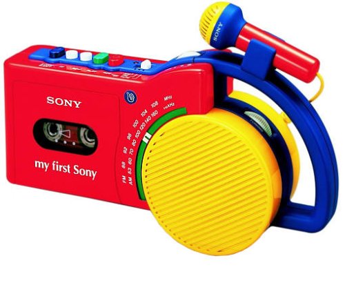 MP3 Player: my first Sony CFM-2300 tragbarer Radiorekorder kunterbunt