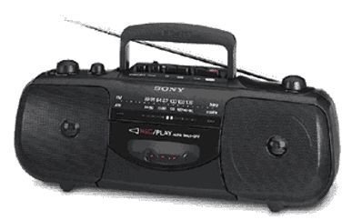 Festplatten: Sony CFS-E14L tragbarer Radiorekorder schwarz