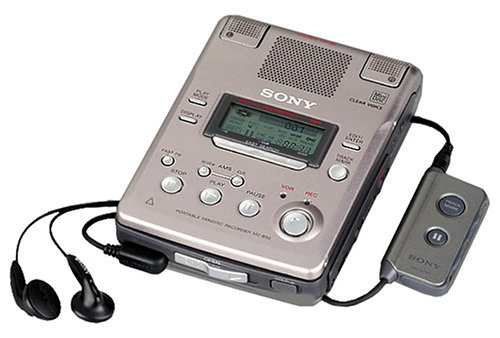 Festplatten: Sony MZ-B50 MiniDisc-Diktierger�t silber