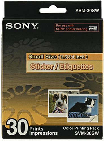 Festplatten: Sony SVM-30SW01 Fotopapier (selbstklebend) f�r DPP-SV55/77/88 (30 Blatt)