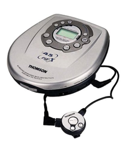 TV Ger&auml;te: Thomson LAD 880 tragbarer CD-Player grau-metallic