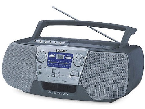 Festplatten: Sony CFD-V7 tragbarer CD-Radiorekorder silber
