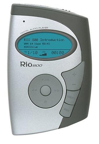 Festplatten: SONICblue Rio 800 128MB tragbarer MP3-Player silber/anthrazit