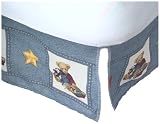 Blue Jean Teddy Dust Ruffle