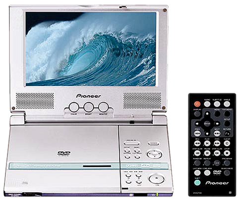 Projektoren: Pioneer PDV-LC-20 tragbarer DVD-Player silber