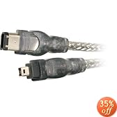 Belkin F3N401-06-ICE IEEE 1394 4-Pin/6-Pin 400 Mbps FireWire Cable (6 Feet)