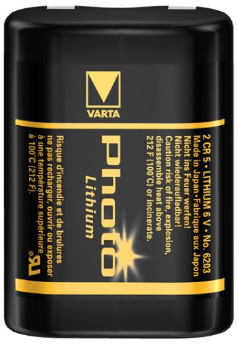 Verst&auml;rker und Receiver: Varta 2CR5 6V Lithium Fotobatterie 1.500mAh