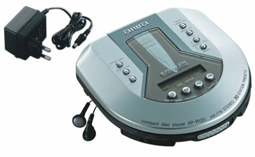 Elektronik und Foto: Aiwa XP-R120 tragbarer CD-Player mit Radio silber
