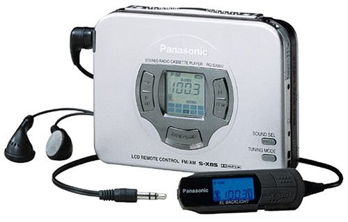 Projektoren: Panasonic RQ-SX80VEG-S tragbarer Kassettenspieler mit Radio silber