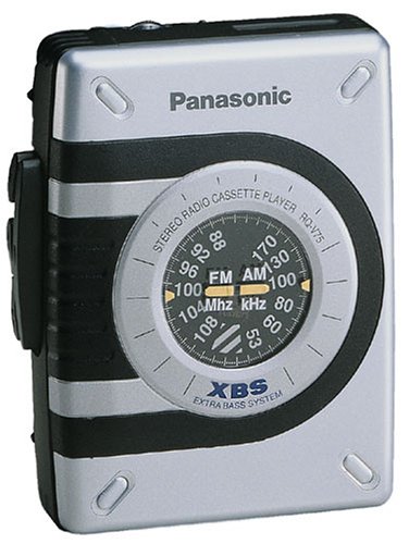 Projektoren: Panasonic RQ-V75E-S tragbarer Kassettenspieler mit Radio silber
