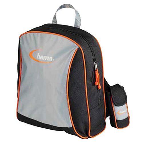 Heimkinosysteme: Hama CHALLENGE BODYBAG Foto- & Videotasche schwarz-orange (Innenma�e: 29 x 11 x 34 cm)