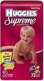 Huggies Supreme Diapers Step 3, Super Mega Pack, 72 Diapers