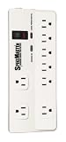 Acoustic Research Spikemaster SM-BG8 8 Outlet Block, Standard Protection Surge Protector (White)
