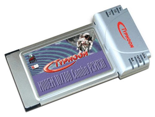 TV Ger&auml;te: Typhoon 10/100 56k Combo PCMCIA Ethernet-Adapter / Modem