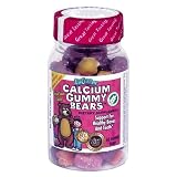 Lil Critters Gummy Calcium Gummy Bears, Fruit Flavored Calcium for Kids, 60 Count