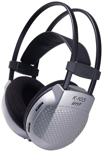 Elektronik und Foto: AKG Funk-Kopfh�rer K-105 UHF silber/schwarz