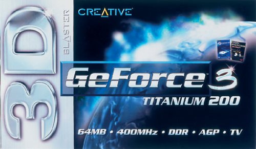 Camcorder: Creative 3D Blaster GeForce3 Titanium 200 Grafikkarte