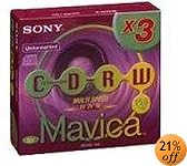 Sony 8cm CD-RW 3-Pack, 3MCRW-156A