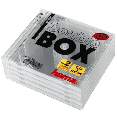 Camcorder: cd-double-box, transparent, 5er-pack