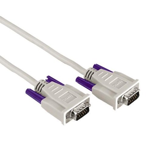 Heimkinosysteme: Hama Monitor-Kabel (HDD-Stecker auf HDD-Stecker) grau 1,8m