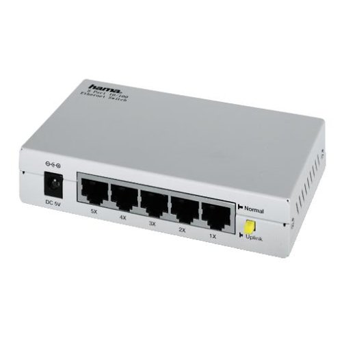 Heimkinosysteme: Hama 5-Port-Ethernet-Hub 10/100Mbps