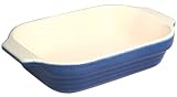 Emile Henry Le Potier 8-1/2 by 5-1/2-Inch Individual Lasagna Baker, Blue