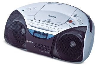 Festplatten: Sony CFD-S20CP tragbarer MP3-CD-Radiorekorder silber