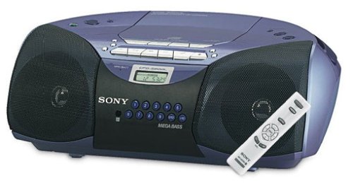 Festplatten: Sony CFD-S200L tragbarer CD-Radiorekorder (mit handlicher Design-Fernbedienung) blau