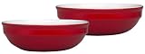 Emile Henry Couleurs Red Individual Pasta Bowls, Set of 2