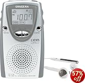 Sangean DT-210V AM/FM/TV Pocket-Size Digital Radio