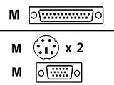 10ft Pro KVM Switch Materview Cable Kit PS2 & Audio
