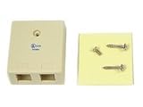 2port Unloaded Keystone Surface Mount Box