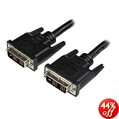 STARTECH.COM DVIMM6 6' Digital LCD Monitor Cable Replacement DVI-D Male to DVI-D Male 4.95 GBPS