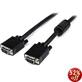 25ft Coax SVGA Monitor Cable Hddb15m/hddb15m