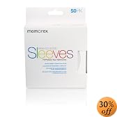 Memorex CD/DVD Sleeves Paper with Window Cut-Out & Back Flap (50-Pack)
