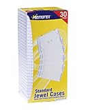 Memorex CD/DVD Jewel Cases with Clear Tray Standard Size Jewel Cases (30-Pack)